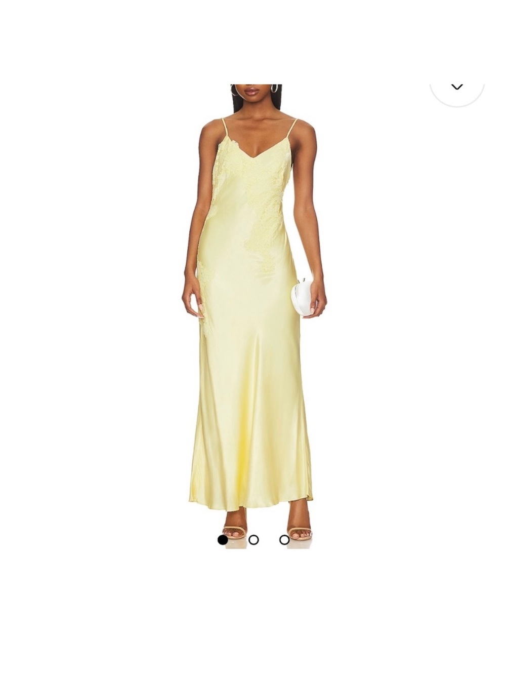 Bardot AVOCO LACE DETAIL MIDI DRESS IN CANARY YELLOW butter yellow size 6
